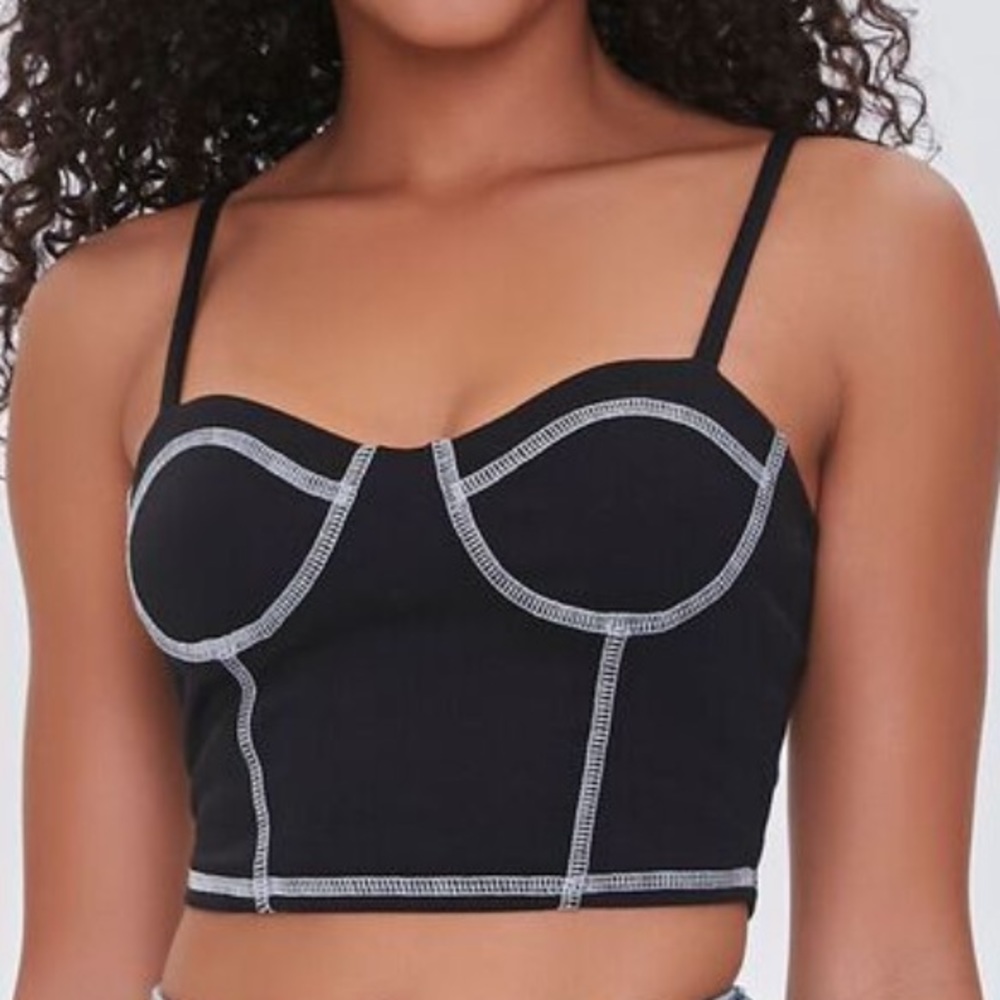 Forever21 Bustier Cropped Cami